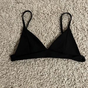 black bikini top